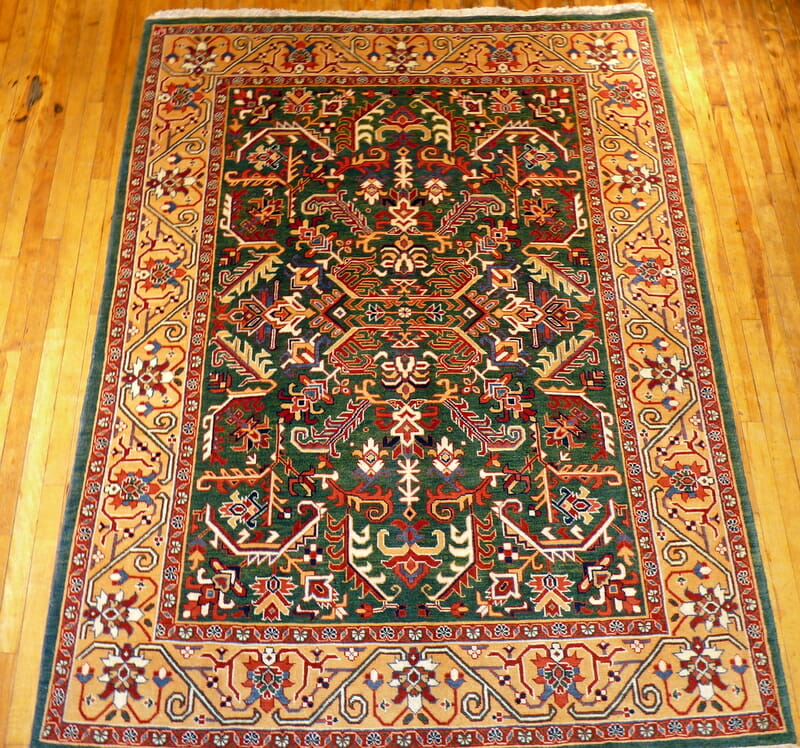 Heretti-Overall Rug #4031- Size: 7' 4X5' 7 - Borokhim's Oriental Rugs